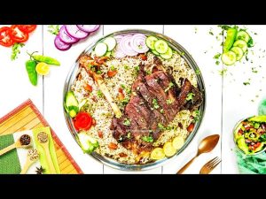 emirate dish macboos rice with lamb