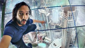 an amazing adventure ,spectacular view of dubai skyline