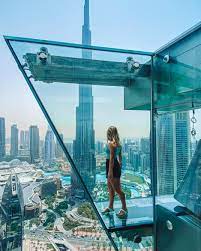 a bird's eye view of Dubai