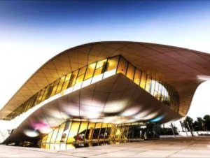 a spectacular view of Etihad museum in dubai